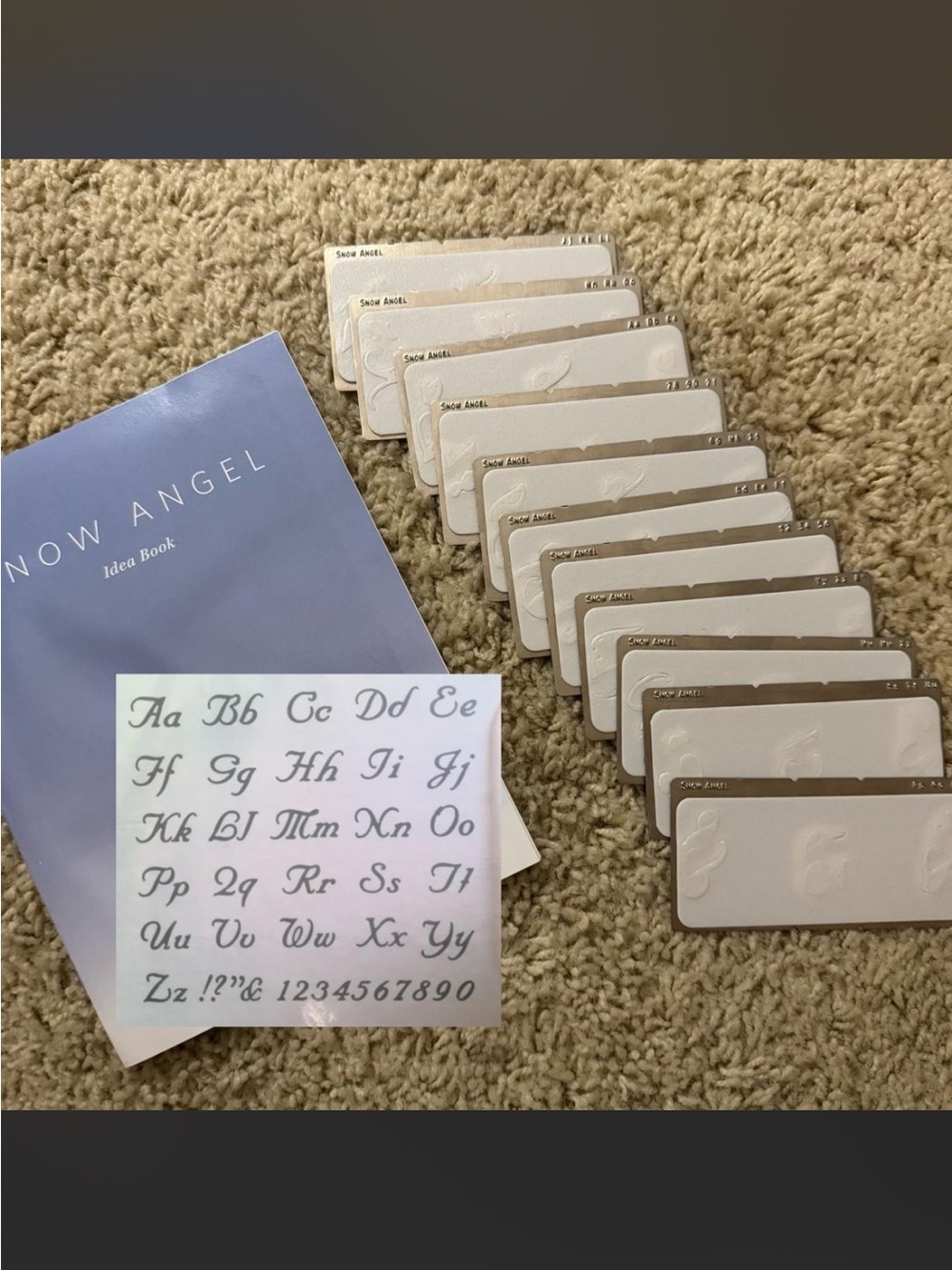 QuicKutz Retired Snow Angel Mini Upper, Lowercase, and Numbers Dies